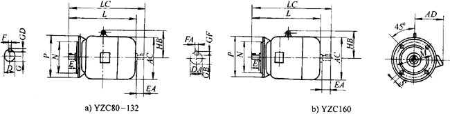 YZCϵеஐ늄әCγߴ磨H80160mm